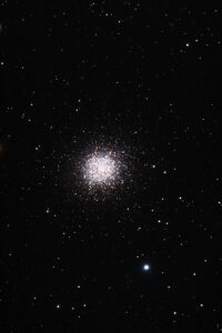 M13, August 8th, 2021, 10 frames at 300 seconds each, 180 gain taken with a guided 5" Maksutkov