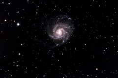 M101 35 frames at 60 seconds each, no filter, 240 gain, no visible moon, core difficult to process
