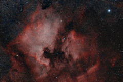 North America and Pelican nebulae