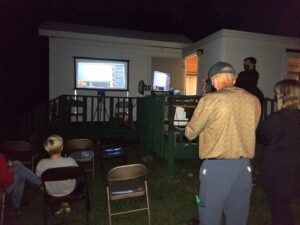 Jeff Higgins preparing an EAA presentation