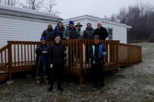 Group photo of the attended, near the SAS building.